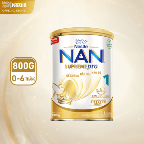 Sữa NAN SUPREME PRO Số 1 Lon 800g (0-6 tháng)